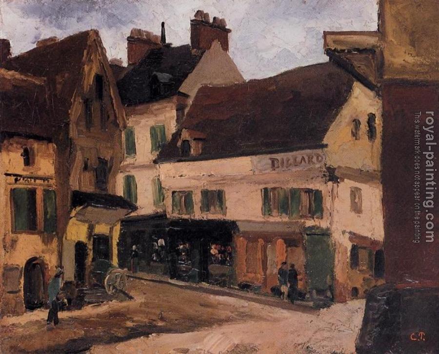 Camille Pissarro : A Square in La Roche-Guyon